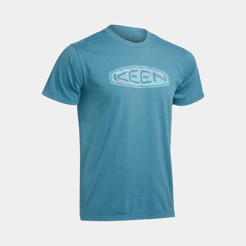 Playeras Keen Topo Logo Para Hombre Azules - Ropa Keen Mexico (913604-CVH)